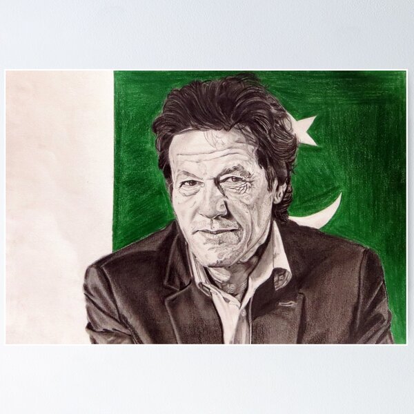Item preview, Imran Khan Pencil Art designed and sold by MubaraksArt.