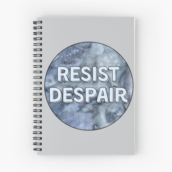 Item preview, Resist Despair Blue Watercolor designed and sold by Madeleine39.