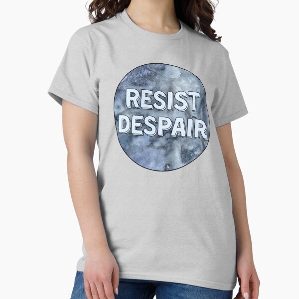 Item preview, Resist Despair Blue Watercolor designed and sold by Madeleine39.