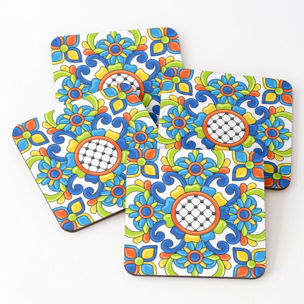 Item preview, Mexican Style Tile pattern: Mixed Print Magic designed and sold by Rebecca Turk.