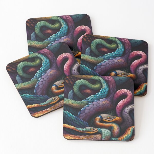 Item preview, Snakes of Color designed and sold by blackwhiteblue.