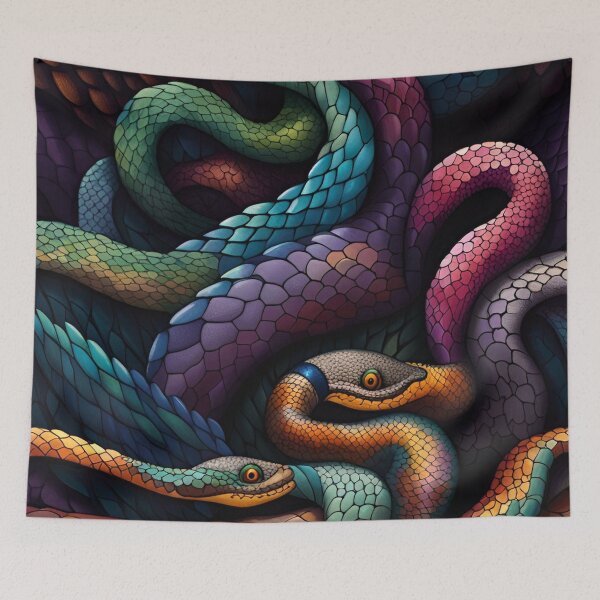 Item preview, Snakes of Color designed and sold by blackwhiteblue.