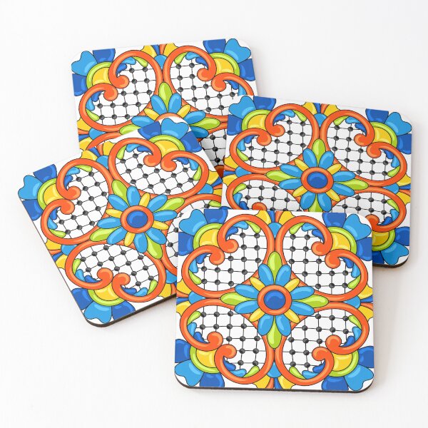 Item preview,  Mexican Style Tile pattern 2: Mixed Print Magic designed and sold by Rebecca Turk.