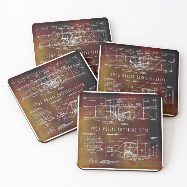 Item preview, First to Fly Wright Bros Aeroplane Blueprint 1903 designed and sold by Daniel Hagerman.