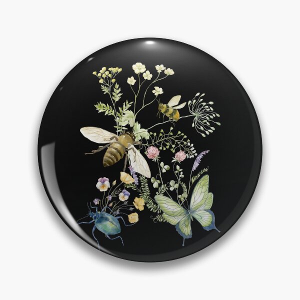 Artikelvorschau, Fleißige Bienen bestäuben farbenfrohes Design entworfen und verkauft von EarthArtDesigns.