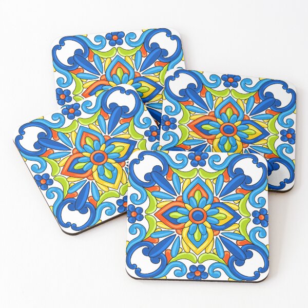 Item preview, Mexican Style Tile pattern 5: Mixed Print Magic designed and sold by Rebecca Turk.