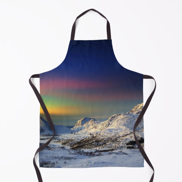 Item preview, Muted Aurora Over Snowcapped Mountains in Nordland Norway designed and sold by DEL-Productions.