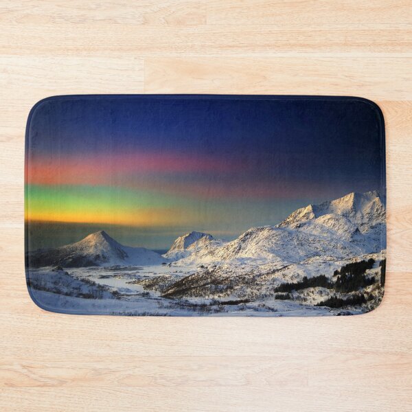 Item preview, Muted Aurora Over Snowcapped Mountains in Nordland Norway designed and sold by DEL-Productions.