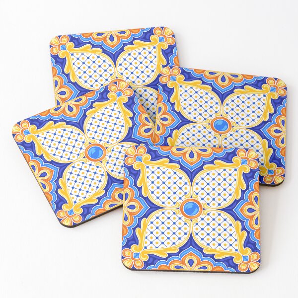 Item preview, Mexican Style Tile pattern 10: Mixed Print Magic designed and sold by Rebecca Turk.