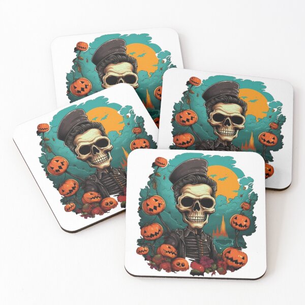 Item preview, on halloween night captain skull designed and sold by Stickerlion.