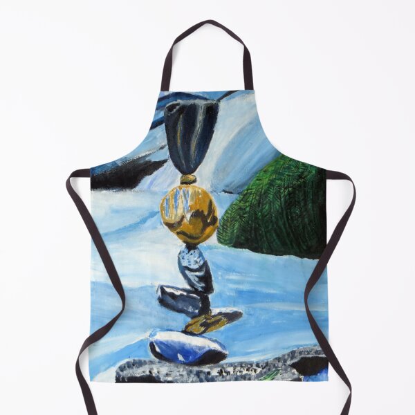 Item preview, Impossible is nothing stone balancing acrylic painting.  designed and sold by MubaraksArt.