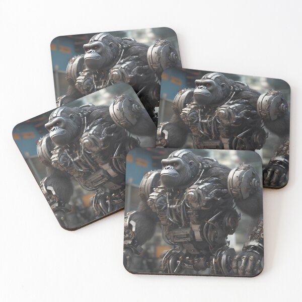 Item preview, Realistic robot gorilla  designed and sold by Maths-4-Nerds.