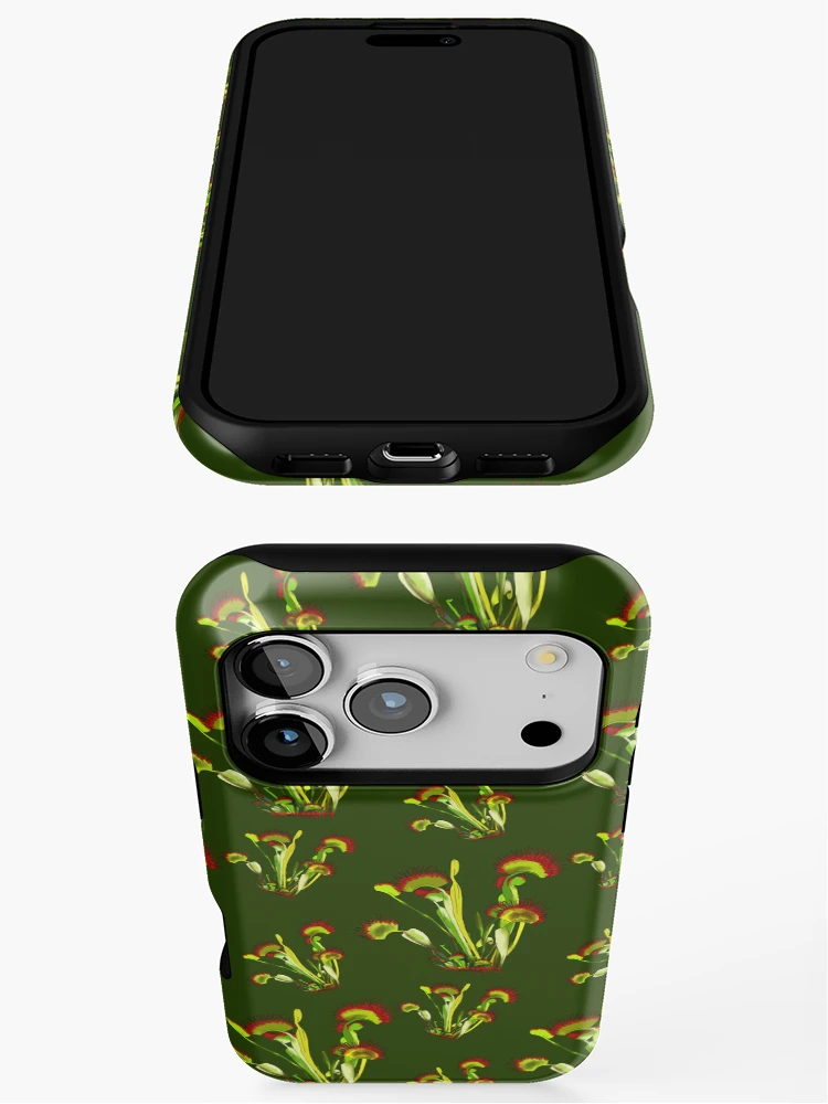Thumbnail 3 of 4, iPhone Case, Venus flytrap pattern designed and sold by ComradeScar.