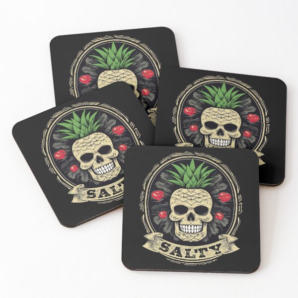 Item preview, Pineapple Skull Beach Salty designed and sold by blackdogshop.