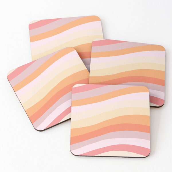 Item preview, Wavy Stripes Orange Yellow and Pink  designed and sold by zanydoodles.