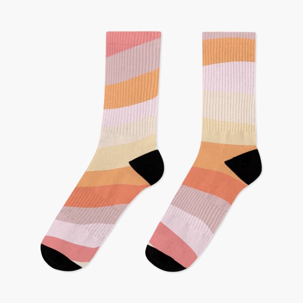 Item preview, Wavy Stripes Orange Yellow and Pink  designed and sold by zanydoodles.