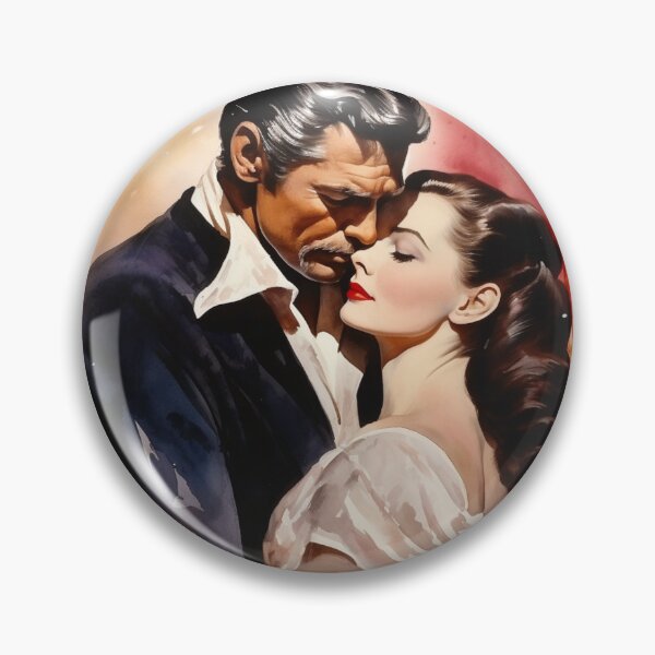 Item preview, Gone with the Wind - Rhett Butler and Scarlet O'Hara - Watercolor - Digital Art designed and sold by SeraphimDesigns.