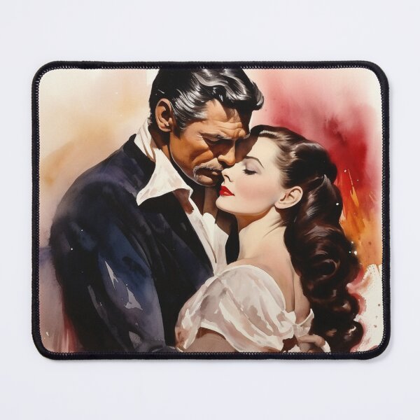 Item preview, Gone with the Wind - Rhett Butler and Scarlet O'Hara - Watercolor - Digital Art designed and sold by SeraphimDesigns.