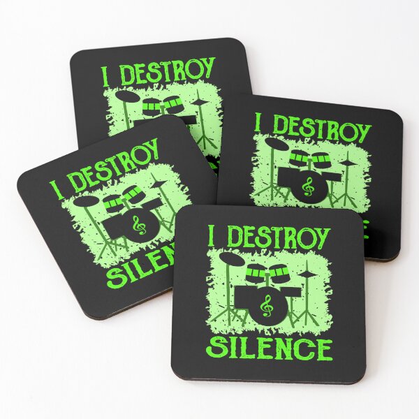 Item preview, Drummer destroys the silence quote designed and sold by Artbellachi.