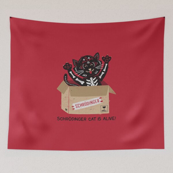 Item preview, Am I Alive Schrödinger Cat designed and sold by Tobe Fonseca®.