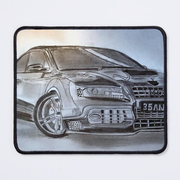 Item preview, Beautiful Car Pencil Art designed and sold by MubaraksArt.