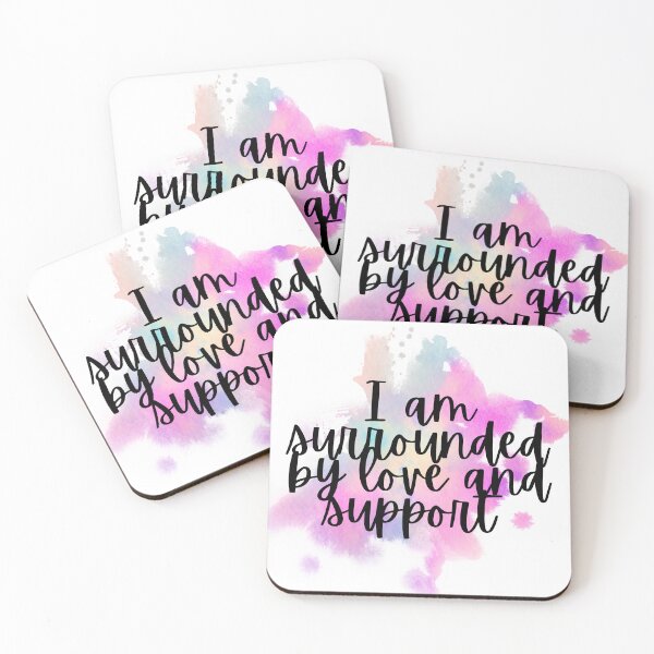 Item preview, Watercolor Mantra for Taurus - I am surrounded by love and support designed and sold by GreenStardust.