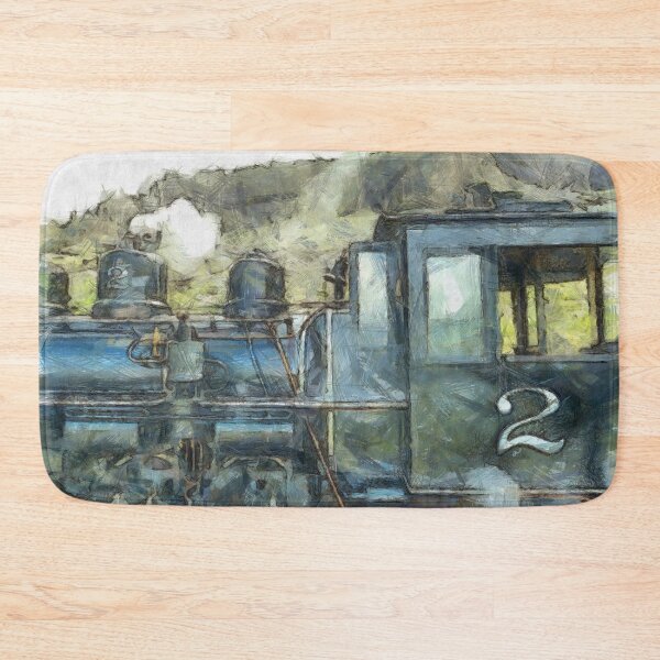 Artikelvorschau, Eisenbahnzug mit Dampfmaschine entworfen und verkauft von Claire Bull.