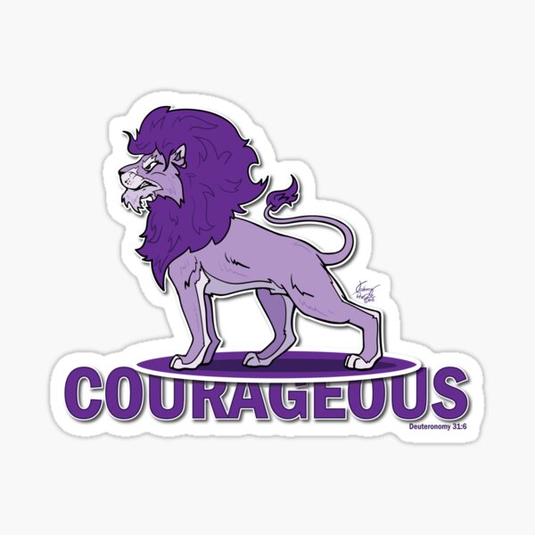 Item preview, Courageous Purple Lion designed and sold by JohnnyPraize.