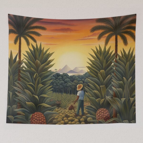 Item preview, Grower Surveys His Pineapple Crop designed and sold by YoPedro.