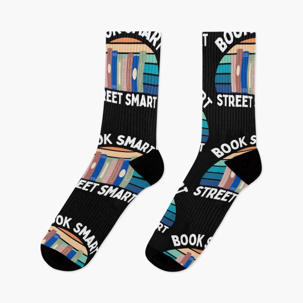 Item preview, Book Smart Street Smart Saying designed and sold by Aestheticlanart.