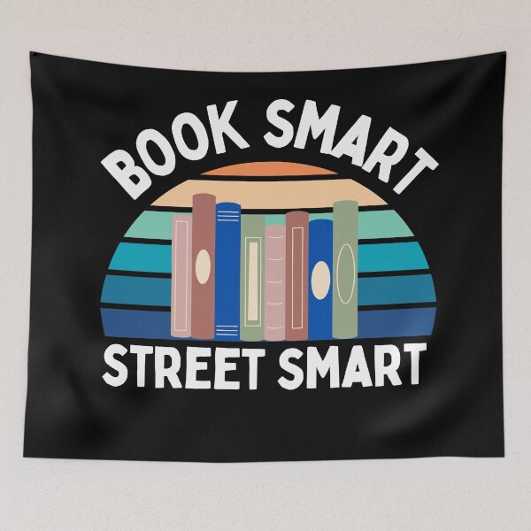 Item preview, Book Smart Street Smart Saying designed and sold by Aestheticlanart.