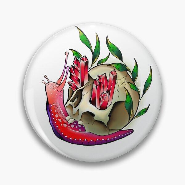 Item preview, Skull snail design designed and sold by WillowWhips.