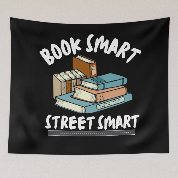 Item preview, Book Smart Street Smart quotes designed and sold by Aestheticlanart.