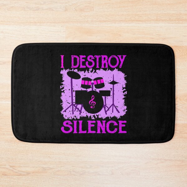 Item preview, Drummer destroys the silence pink quote designed and sold by Artbellachi.