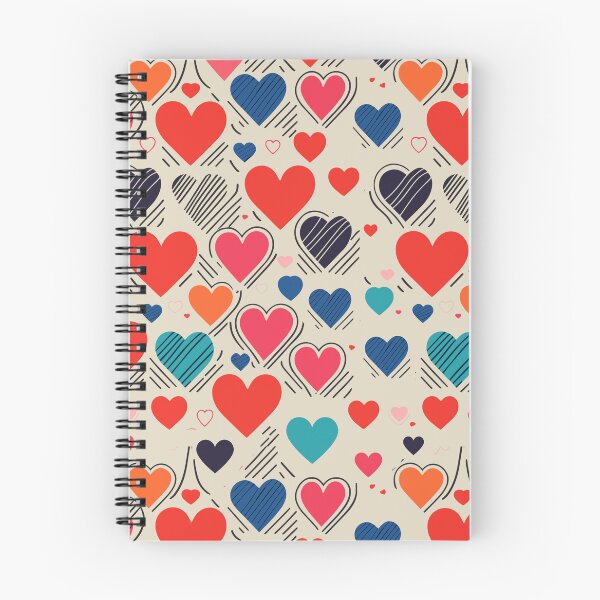 Item preview, Multi-colored Hearts Pattern designed and sold by tinytwist.