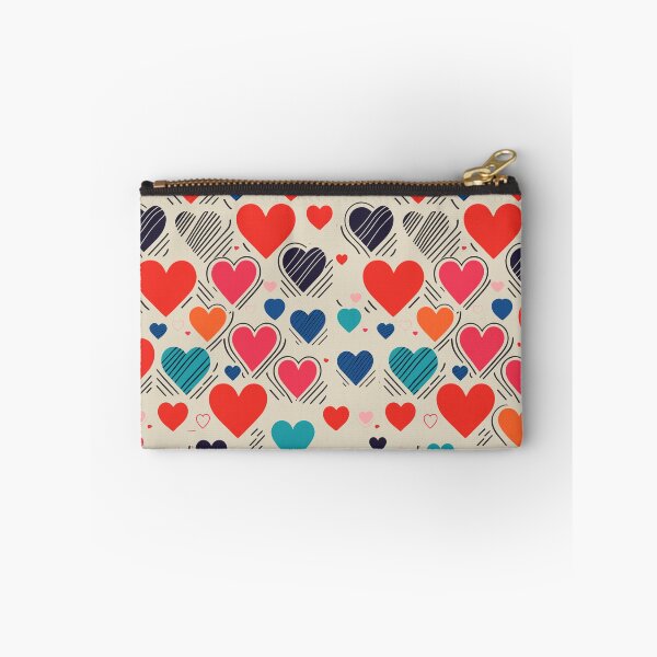 Item preview, Multi-colored Hearts Pattern designed and sold by tinytwist.