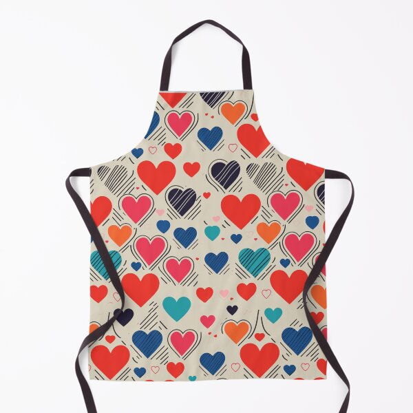 Item preview, Multi-colored Hearts Pattern designed and sold by tinytwist.