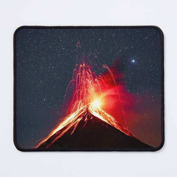 Item preview, Fire in the Stars, Fire in the Earth - Exploding Volcano at Night designed and sold by DEL-Productions.