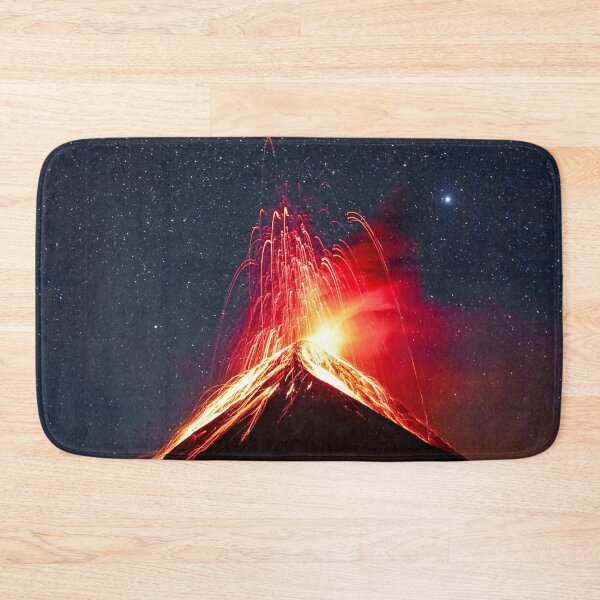 Item preview, Fire in the Stars, Fire in the Earth - Exploding Volcano at Night designed and sold by DEL-Productions.
