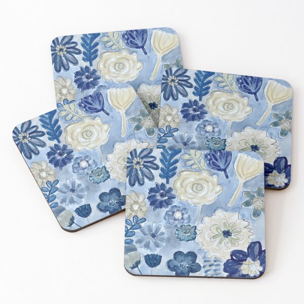 Item preview, Floral Blues designed and sold by Leanne Morin.