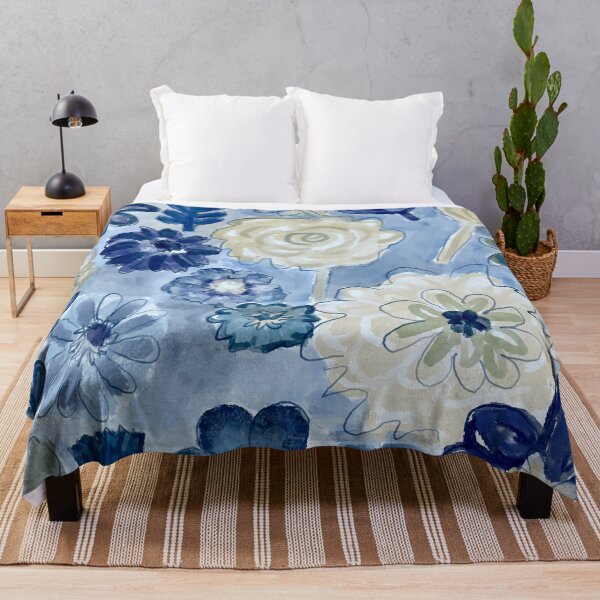 Item preview, Floral Blues designed and sold by Leanne Morin.