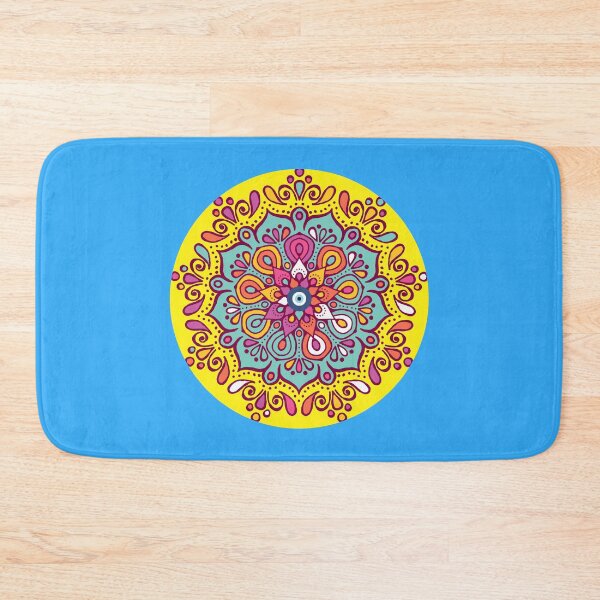 Item preview, MANDALA FLOWER ROUND YELLOW COLOR designed and sold by LuDesign11.