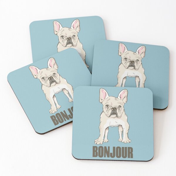 Item preview, French Bulldog Bonjour designed and sold by piedaydesigns.