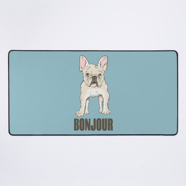 Item preview, French Bulldog Bonjour designed and sold by piedaydesigns.
