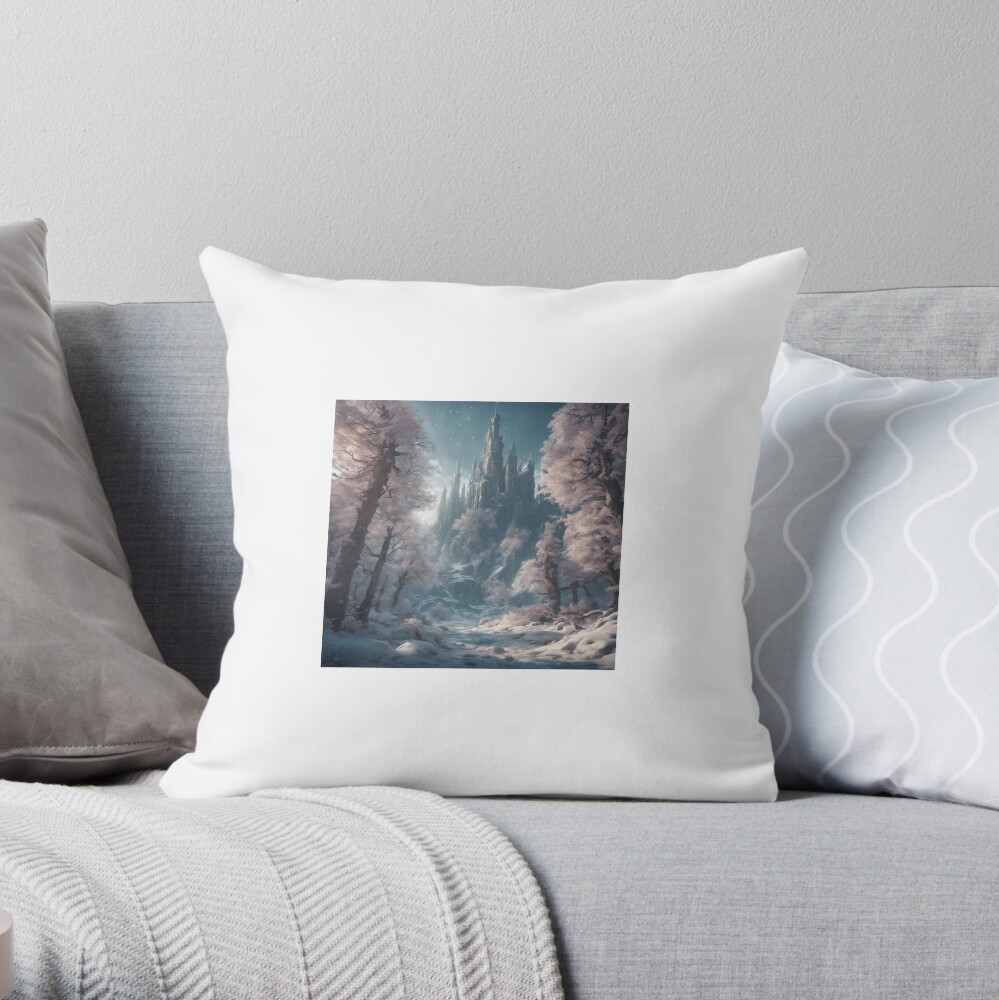 Winter Wonderland Throw Pillow - Artic Sky Holiday