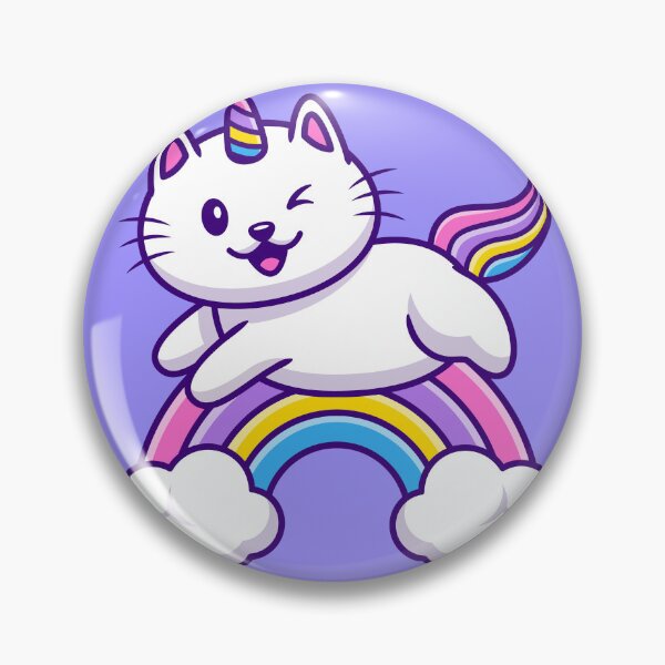 Item preview, "Paws and Dreams: Cute Cat Unicorn Flying Cartoon Illustration" designed and sold by hjian8219.