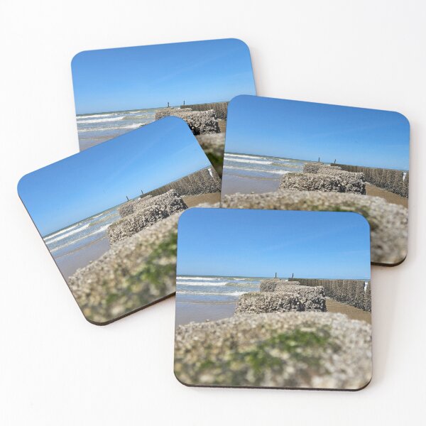 Item preview, Sea shore beach pilars, perspective view, relaxing sea designed and sold by StudioKokor.