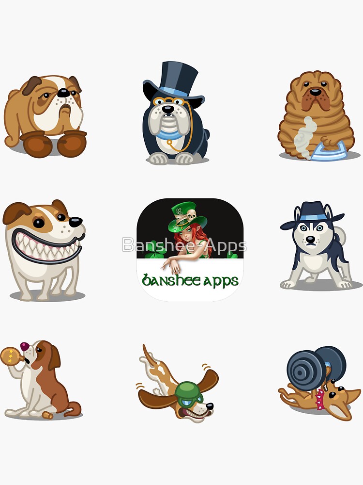 Funny Dog Sticker Pack Collection Part 3 by Banshee-Apps