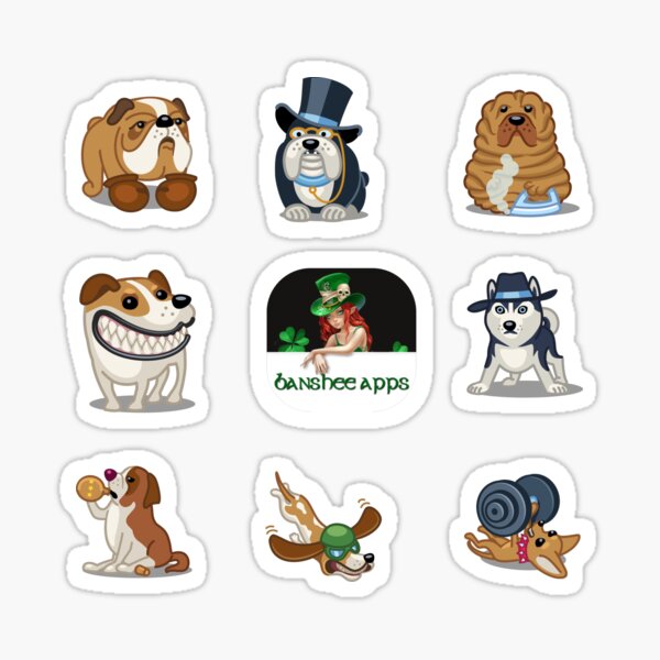 Funny Dog Sticker Pack Collection Part 3 Sticker