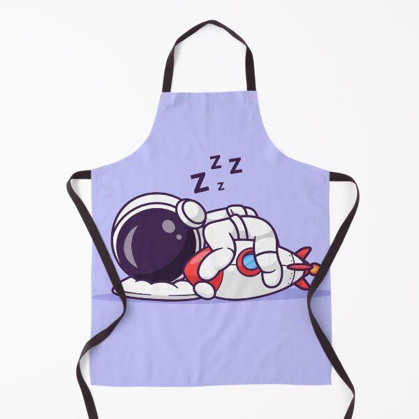 Item preview, Dreaming Among the Stars: Cute Astronaut Sleeping with Rocket Pillow Cartoon Vector Icon Illustration designed and sold by hjian8219.